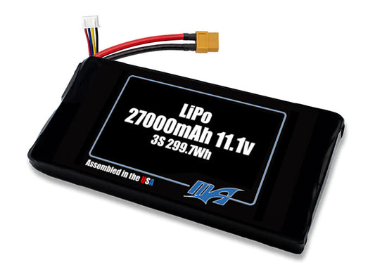 LiPo 27000 3S 11.1v NMC Battery Pack