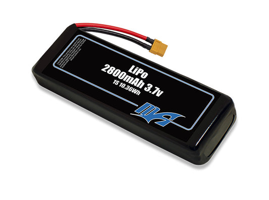A MaxAmps LiPo 2800mAh 1S 3.7 volt battery pack