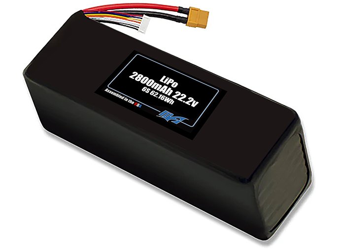 LiPo 2800mAh 6S 22.2v Battery Pack
