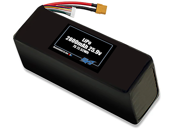 LiPo 2800mAh 7S 25.9v Battery Pack