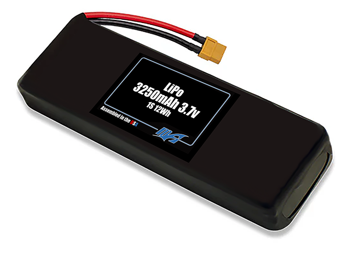 LiPo 3250mAh 1S 3.7v Battery Pack