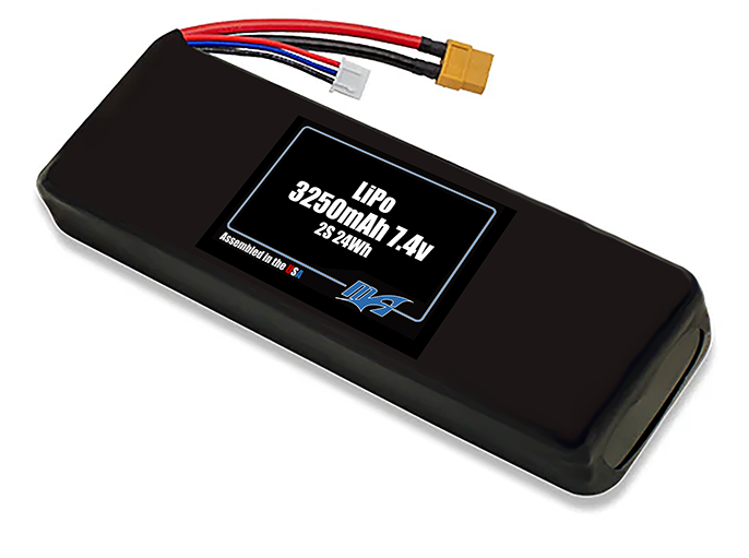 LiPo 3250mAh 2S 7.4v Battery Pack