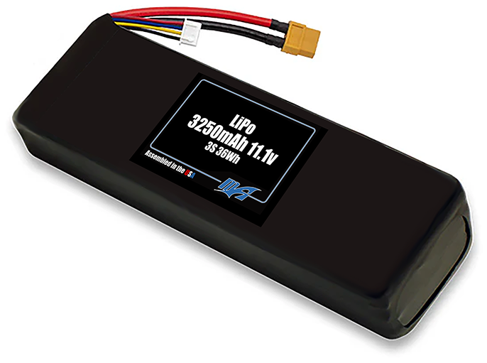 LiPo 3250mAh 3S 11.1v Battery Pack