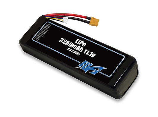 A MaxAmps LiPo 3250mAh 3S 11.1 volt battery pack