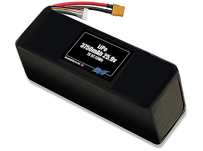 Graphene LiPo 3750mAh 7S 25.9v Battery Pack