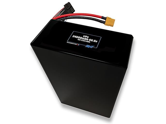 LiPo 34000mAh 18S2P 66.6v Battery Pack