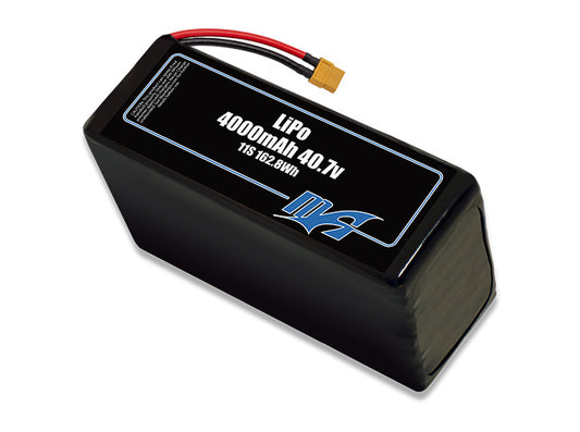 A MaxAmps LiPo 4000mAh 11S 40.7 volt battery pack
