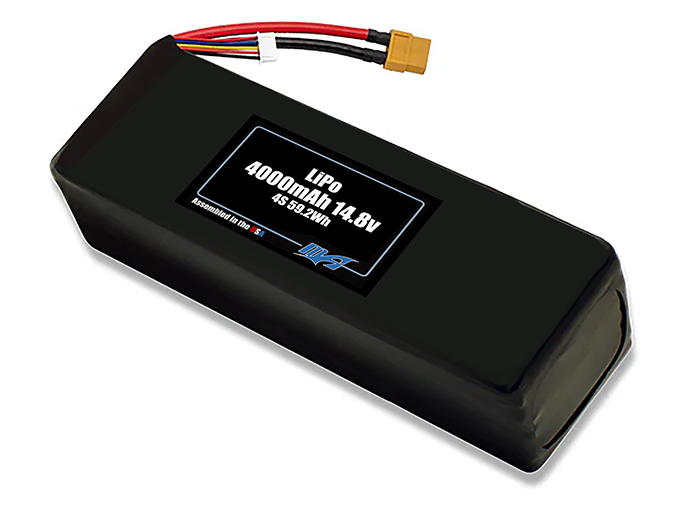 LiPo 4000mAh 4S 14.8v Battery Pack
