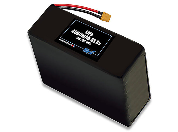 LiPo 4500mAh 14S 51.8v Battery Pack
