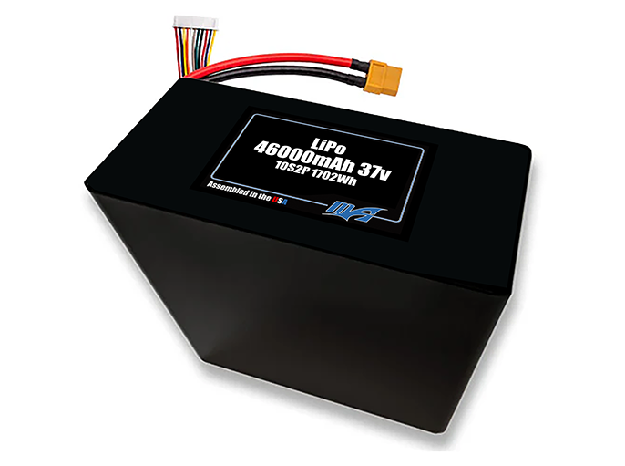 LiPo 46000mAh 10S2P 37v Battery Pack