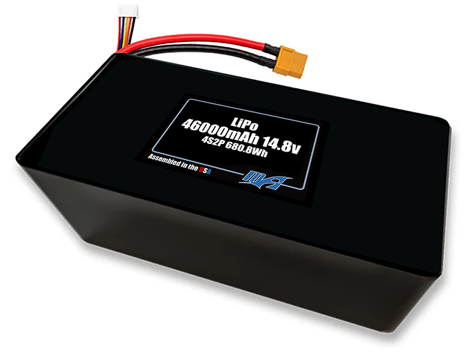 LiPo 46000mAh 4S2P 14.8v Battery Pack