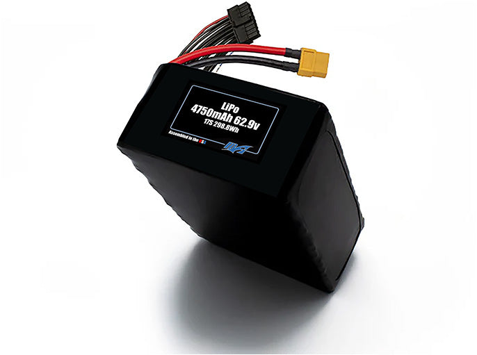 LiPo 4750mAh 17S 62.9v Battery Pack