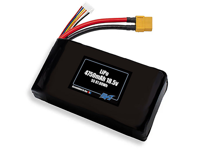 LiPo 4750mAh 5S 18.5v Battery Pack