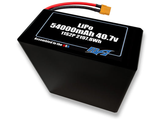 LiPo 54000 11S2P 40.7v NMC Battery Pack
