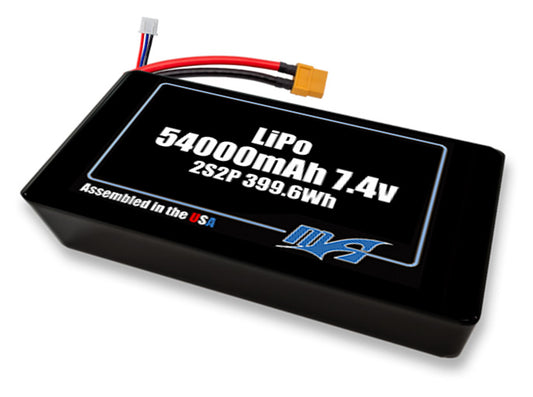 LiPo 54000 2S2P 7.4v NMC Battery Pack