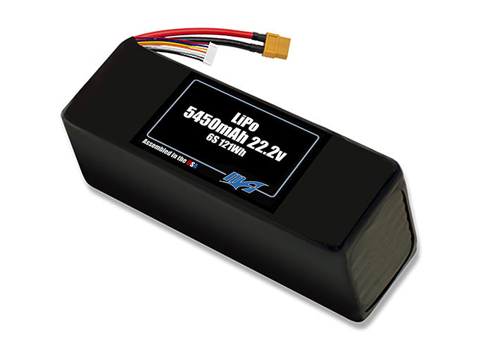 A MaxAmps LiPo 5450mAh 6S 22.2 volt battery pack
