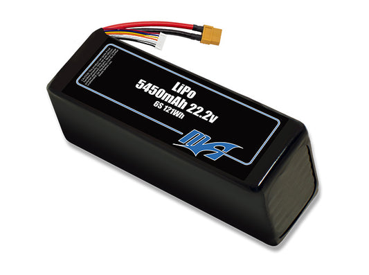 A MaxAmps LiPo 5450mAh 6S 22.2 volt battery pack