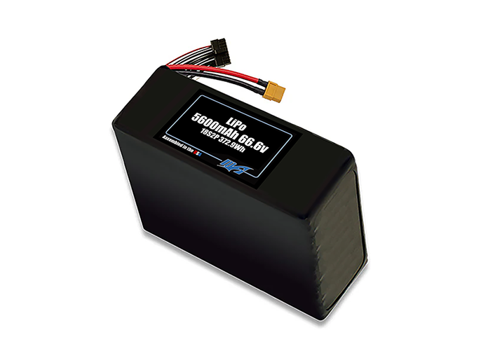 LiPo 5600mAh 18S2P 66.6v Battery Pack
