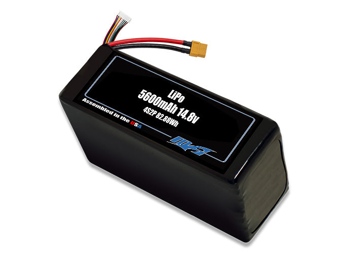 LiPo 5600mAh 4S2P 14.8v Battery Pack