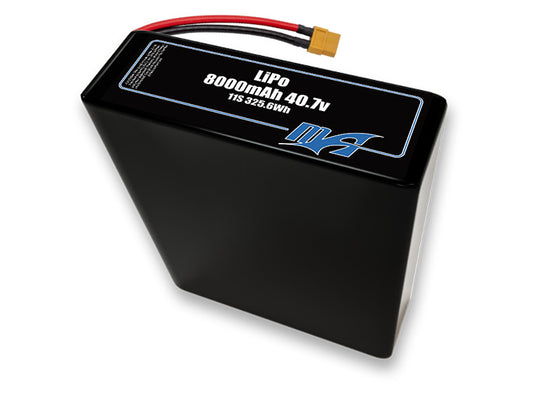 A MaxAmps LiPo 8000mAh 11S 2P 40.7 volt battery pack