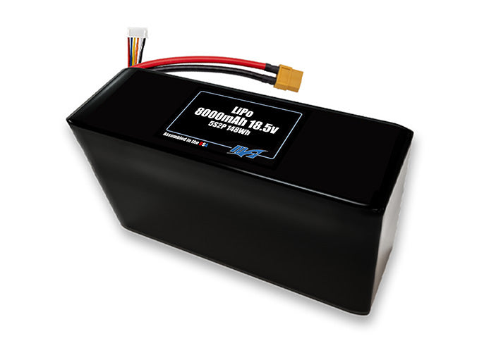 A MaxAmps LiPo 8000mAh 5S 2P 18.5 volt battery pack