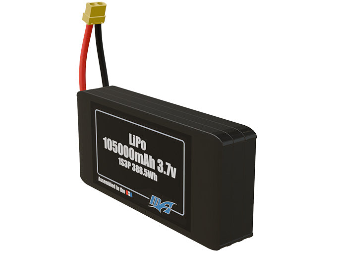 LiPo 105000mAh 1S3P 3.7v Battery Pack
