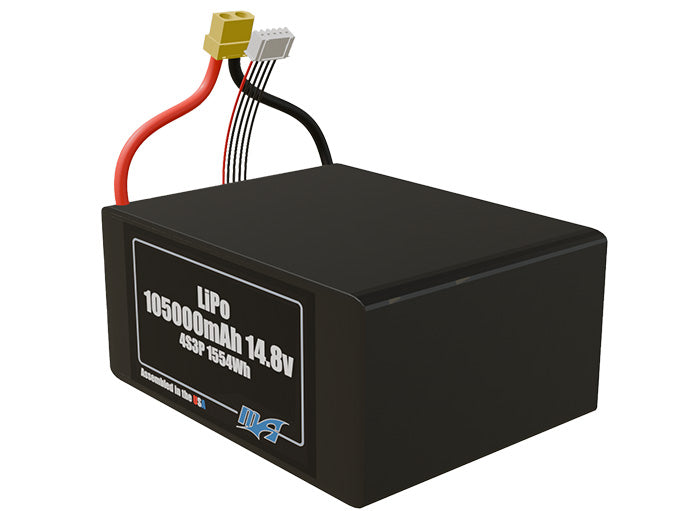 LiPo 105000mAh 4S3P 14.8v Battery Pack