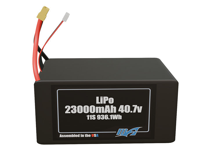 LiPo 23000mAh 11S 40.7v Battery Pack