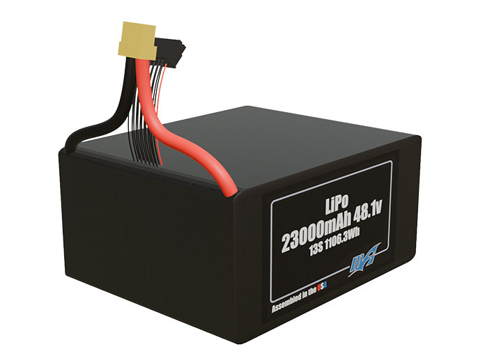 LiPo 23000mAh 13S 48.1v Battery Pack