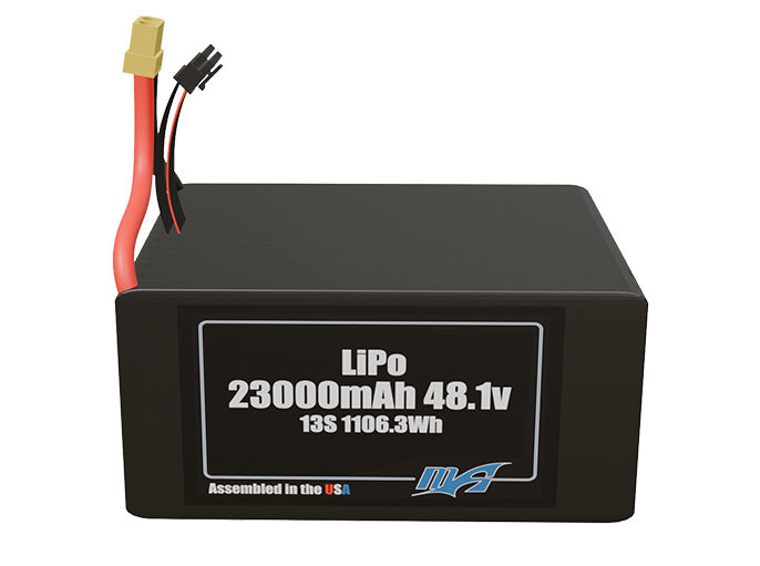 LiPo 23000mAh 13S 48.1v Battery Pack