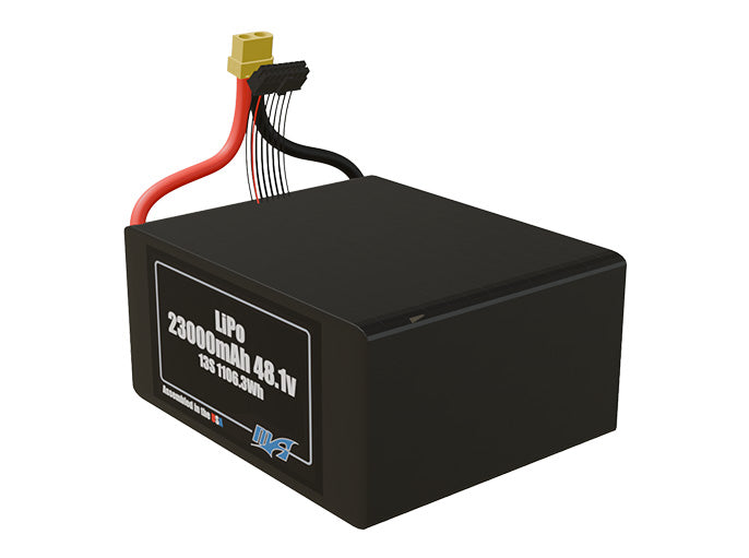LiPo 23000mAh 13S 48.1v Battery Pack