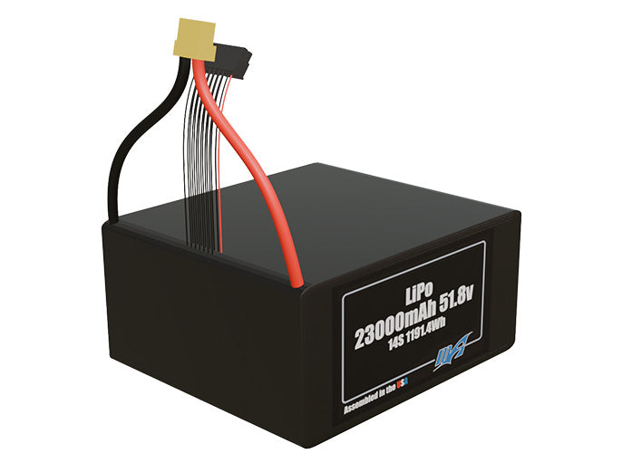 LiPo 23000mAh 14S 51.8v Battery Pack