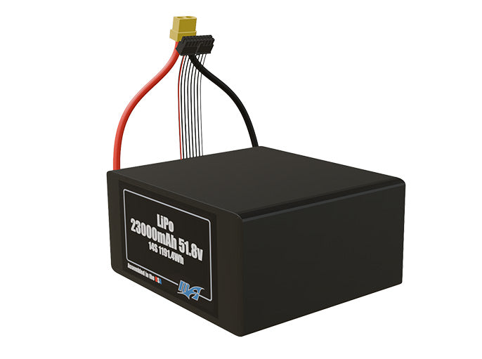 LiPo 23000mAh 14S 51.8v Battery Pack