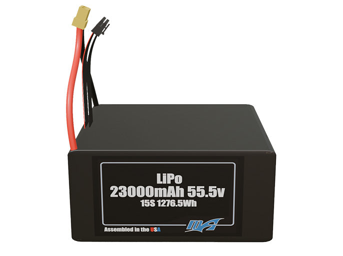 LiPo 23000mAh 15S 55.5v Battery Pack