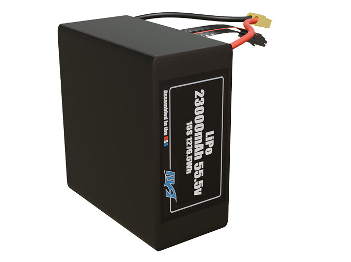 LiPo 23000mAh 15S 55.5v Battery Pack