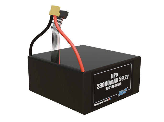LiPo 23000mAh 16S 59.2v Battery Pack