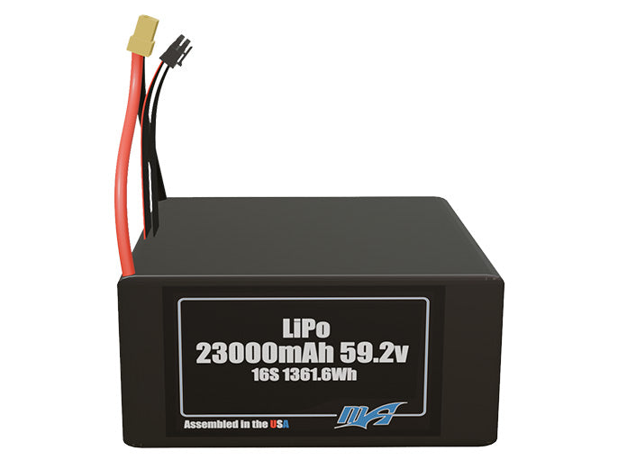 LiPo 23000mAh 16S 59.2v Battery Pack