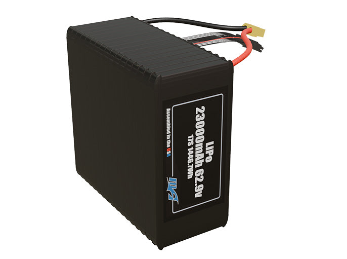 LiPo 23000mAh 17S 62.9v Battery Pack