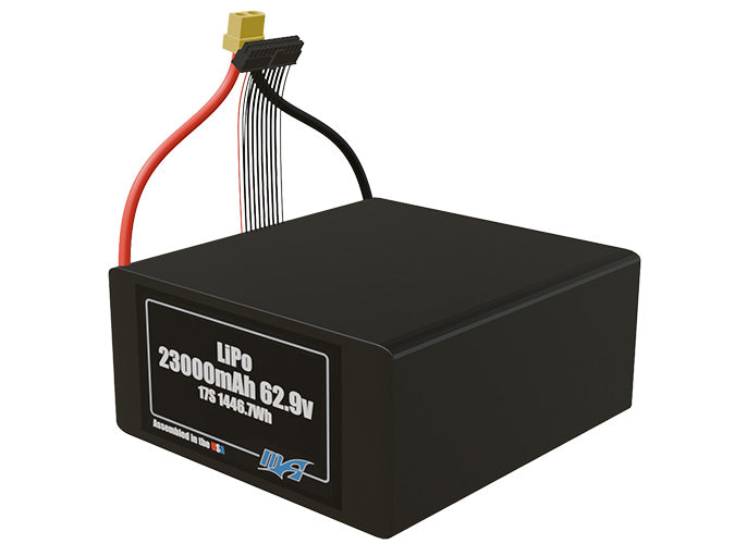 LiPo 23000mAh 17S 62.9v Battery Pack