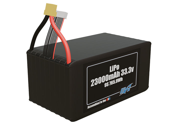 LiPo 23000mAh 9S 33.3v Battery Pack