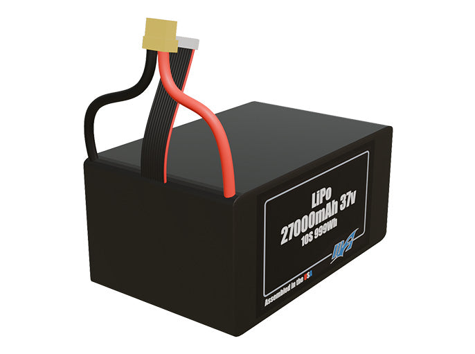 LiPo 27000mAh 10S 37v Battery Pack