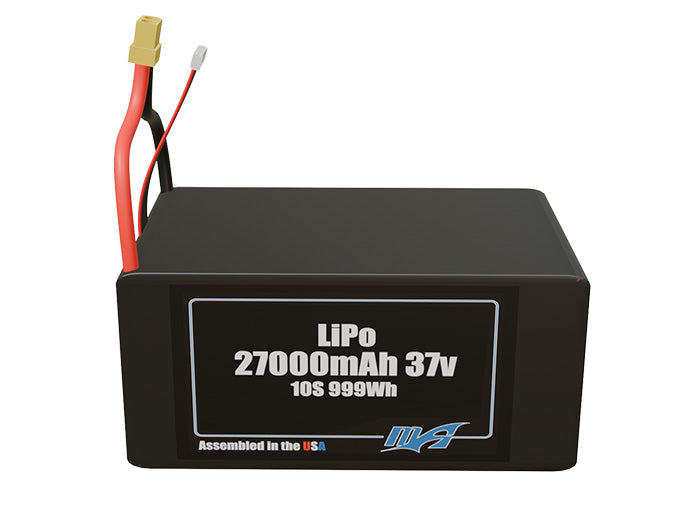 LiPo 27000mAh 10S 37v Battery Pack