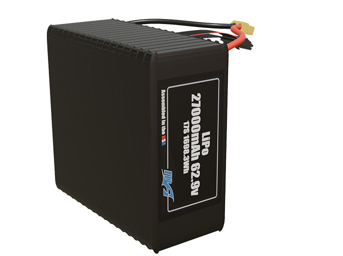 LiPo 27000mAh 17S 62.9v NMC Battery Pack