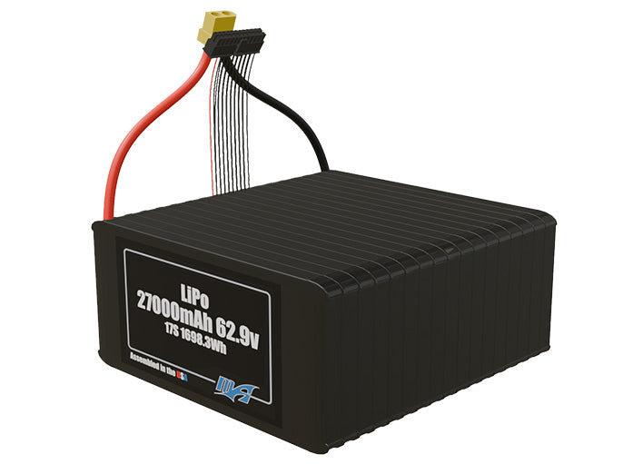 LiPo 27000mAh 17S 62.9v NMC Battery Pack