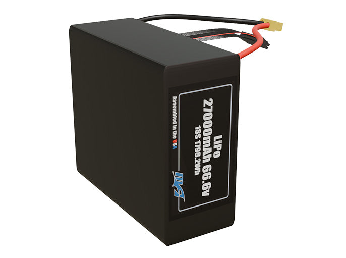 LiPo 27000mAh 18S 66.6v Battery Pack