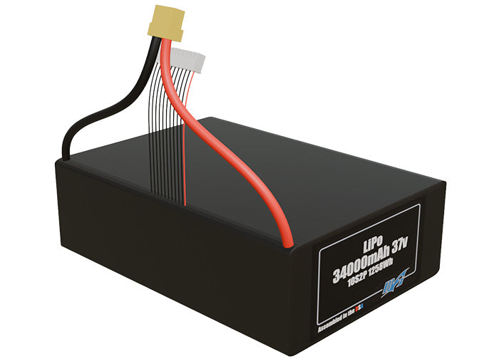 LiPo 34000mAh 10S2P 37v Battery Pack