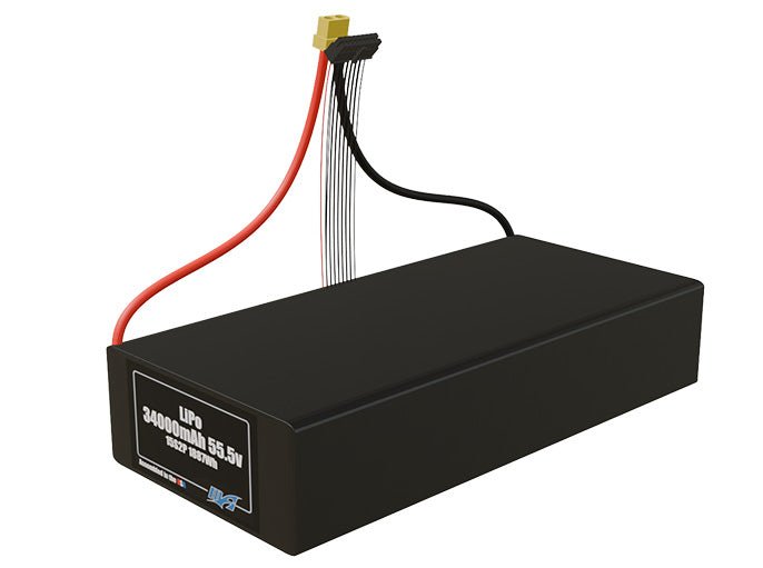 LiPo 34000mAh 15S2P 55.5v Battery Pack