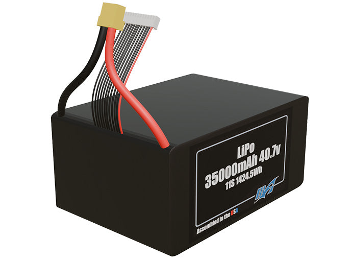 LiPo 35000mAh 11S 40.7v Battery Pack