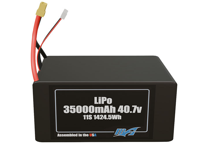 LiPo 35000mAh 11S 40.7v Battery Pack