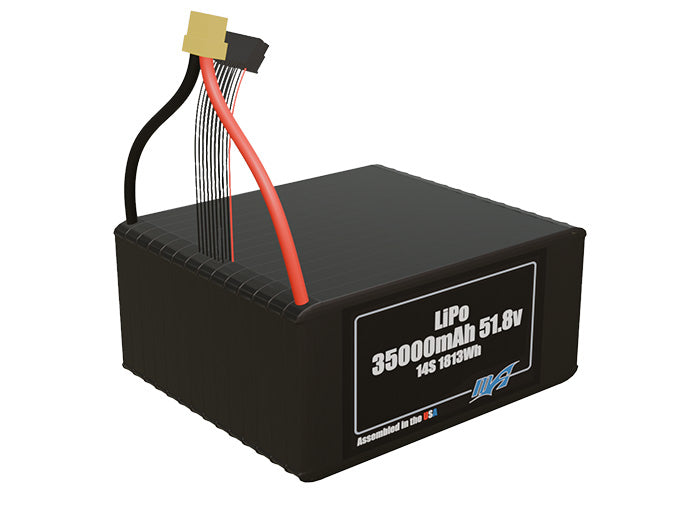 LiPo 35000mAh 14S 51.8v Battery Pack
